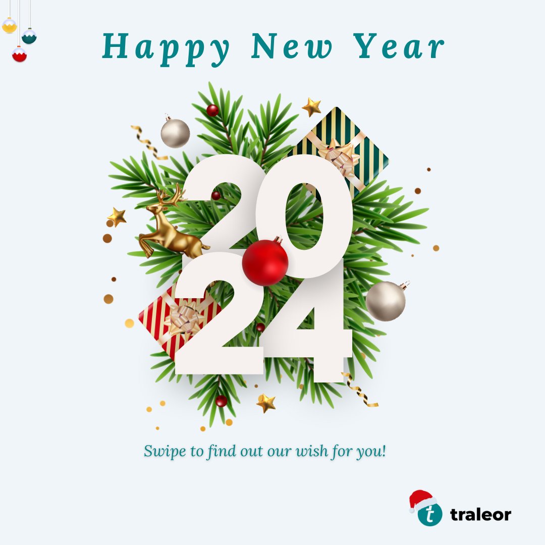 traleor's tweet photo. Happy new year from us at Traleor to you 💫🥂

Find out what our New Year's wish for you is on the second image 😉

Tell us what you find in the comments below!

With lots of love from team Traleor 🤍

#HappyNewYear2024 #2024NewYear #team https://t.co/GE3fpMmqcN
