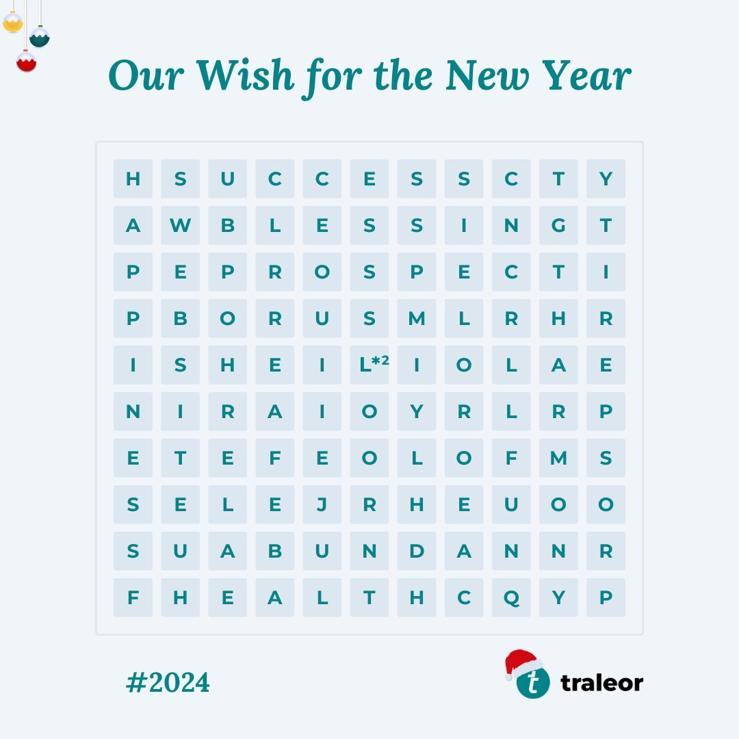 traleor's tweet photo. Happy new year from us at Traleor to you 💫🥂

Find out what our New Year's wish for you is on the second image 😉

Tell us what you find in the comments below!

With lots of love from team Traleor 🤍

#HappyNewYear2024 #2024NewYear #team https://t.co/GE3fpMmqcN