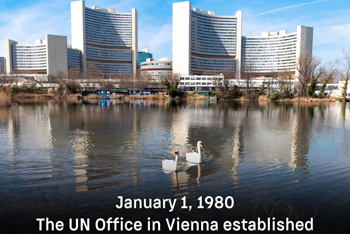 🗓️ On January 1, 1980 the UN Office in Vienna was established 🇺🇳 Third headquarters of the United Nations (after New York and Geneva, and before Nairobi) 🇦🇹 Located in the Vienna International Centre, which is often called «UNO City» in Austria