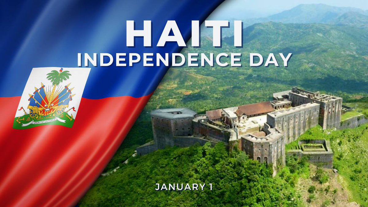 🇭🇹 On January 1, the Republic of Haiti celebrates the 220th Anniversary of declaring Independence.

In 1804, #Haiti became the first Latin American and Caribbean state to free itself from colonial oppression and embark on the path of sovereign development.

This path proved to be