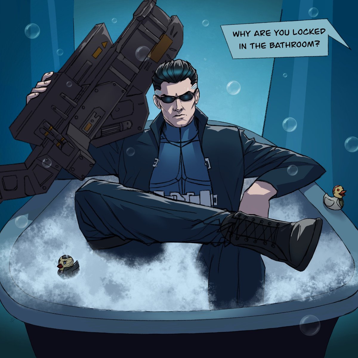 freebeeftea's tweet photo. The most silent way to take a bath.

#deusex #jcdenton https://t.co/QugIEfO1fS