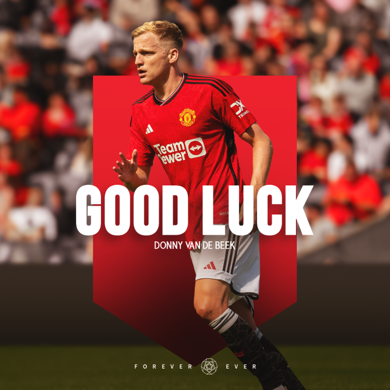 ManUtd's tweet photo. Best of luck, @Donny_Beek6 💪

Our Dutch midfielder has completed a loan move to Eintracht Frankfurt for the remainder of 2023/24.

#MUFC