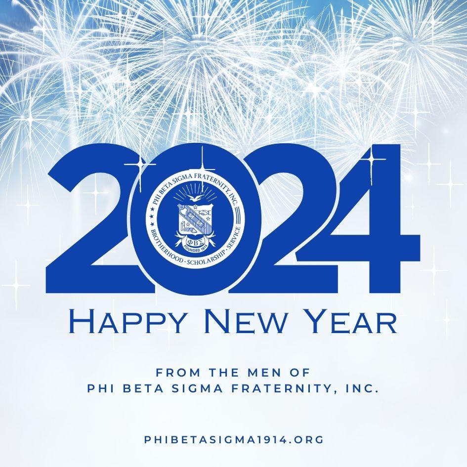 Happy New Year from the Men of Phi Beta Sigma Fraternity, Inc. 

#pbs1914 #2024 #Sigma110