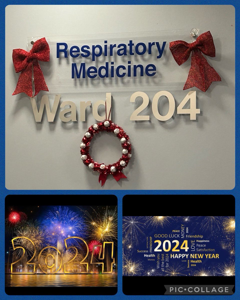 Happy New Year to all our colleagues, patients and their loved ones from ward 204 Hoping that 2024 will be wonderful for all of us ❤️
