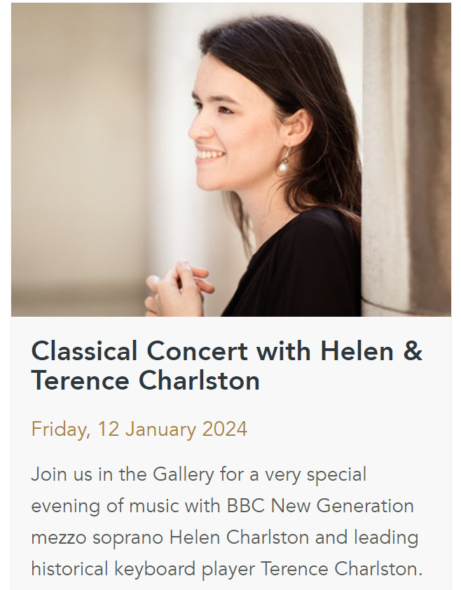 Start the New Year with a magical @DulwichGallery classical concert with mezzo soprano @helencharlston and leading historical keyboard player Terence Charlston, with pieces inspired by the iconic figures in their landmark exhibition Rubens & Women. ➡️dulwichpicturegallery.org.uk/whats-on/music…