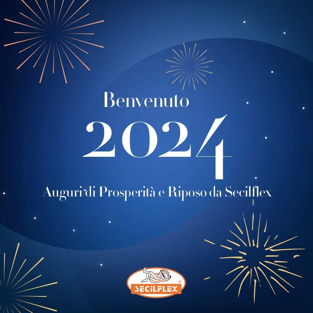 secilflex's tweet image. 🌟🥂 Benvenuto 2024! Auguri di prosperità e riposo da Secilflex 

Buon Anno Nuovo! Che sia un anno di successi, sorrisi e magnifici sogni. Con Secilflex, il vostro riposo è sempre in buone mani. 🌙✨

#buonannonuovo2024 #auguridasecilflex #secilflfex