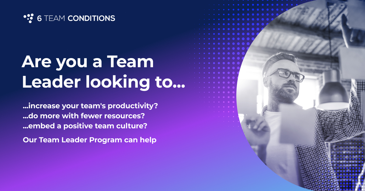 If you're a team leader looking to...

- increase your team's productivity
- do more with fewer resources
- improve team wellbeing

...our Team Leader Program can help you achieve all of this and more. Find out more here: hubs.la/Q02dfVSB0