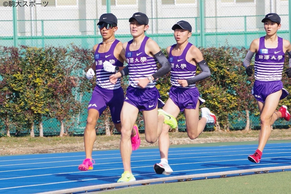 KomaspoTaf's tweet photo. 【第100回 #箱根駅伝 まであと1️⃣日！】

本日は“箱根０区”
12月31日に行われた駒大TTの様子をお届けします📷
明日の本戦は8:00号砲です📣
みなさま、どうか安全な場所でお過ごしください。

#駒大  #駒澤大学 #駒大陸上部 #駒澤大学陸上部 #コマスポ  #駒大スポーツ #男だろ #藤色のタスキ #原点と縁 https://t.co/BZ2mMLniFu