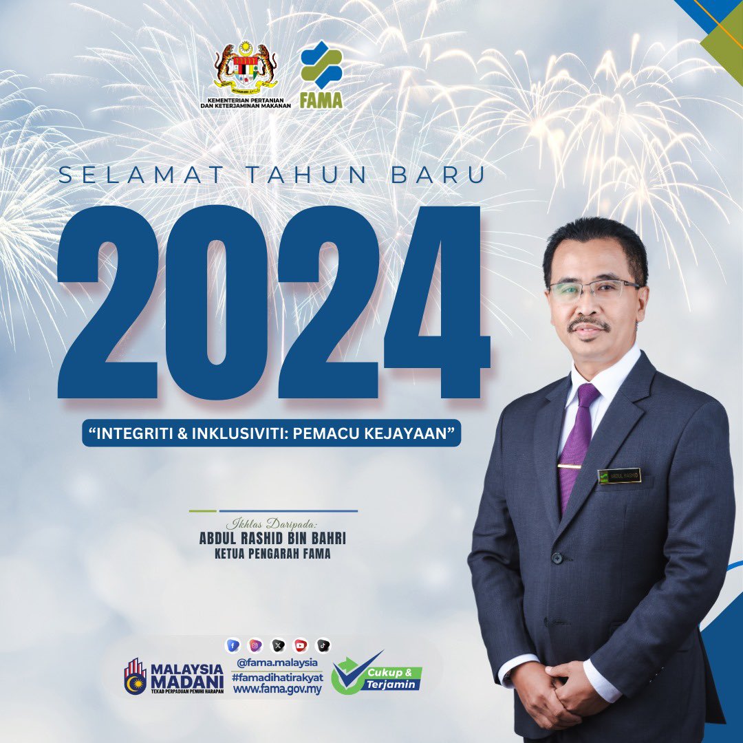 𝐒𝐞𝐥𝐚𝐦𝐚𝐭 𝐓𝐚𝐡𝐮𝐧 𝐁𝐚𝐫𝐮 𝟐𝟎𝟐𝟒

Semoga tahun baru ini membawa keberkahan, kesuksesan, dan kemakmuran untuk semua. Terima kasih atas dedikasi dan kerja keras semua di tahun 2023. 

Layari : tinyurl.com/479sh64n