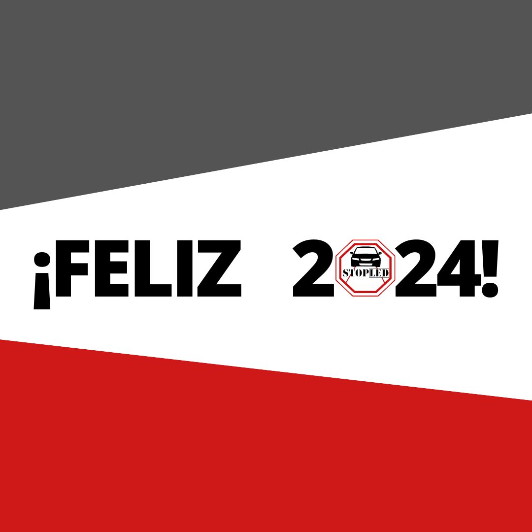 Stopledspain's tweet photo. ¡Desde STOPLED os deseamos una feliz año 2024 lleno de alegrías!
#stopled #navidad #añonuevo #2024 https://t.co/ejfReStL4t