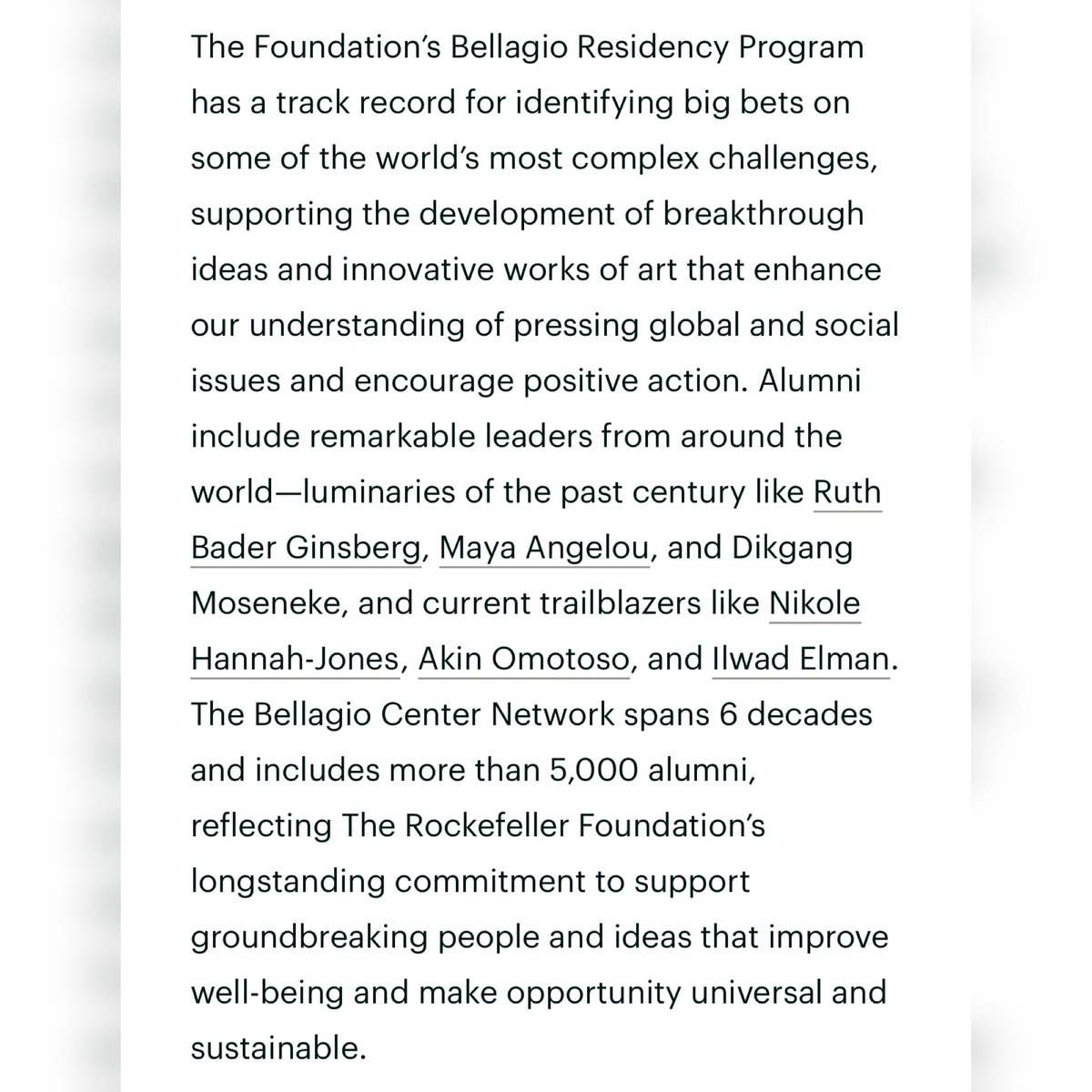 Thrilled to announce the @RockefellerFdn has invited me, alongside an extraordinary group of thinkers from various fields to be a 2024 #RFBellagio Center resident with my project - LA PYRAMIDE: A CELEBRATION OF DARK BODIES. So honored! Learn more here:
rockfound.link/3ZIhTGL