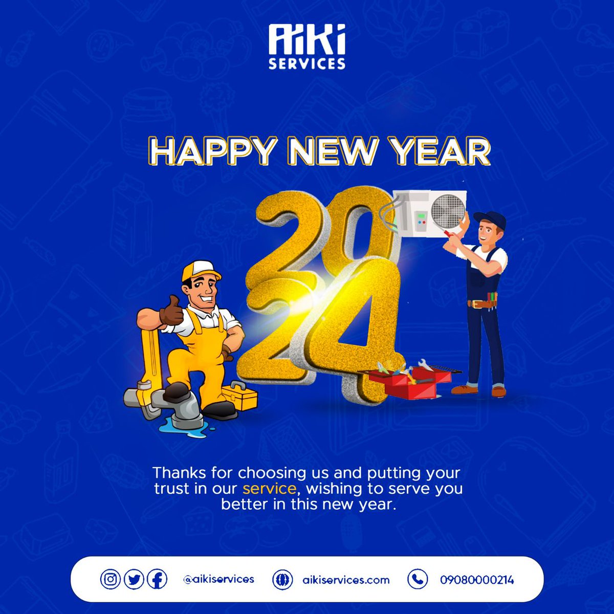 aikiservices's tweet image. Thank you for an amazing 2023, This year we are dedicated to serving you bigger and better. Happy New Year.

#AikiServices #AikiTechnicians #TrustedTechnicians