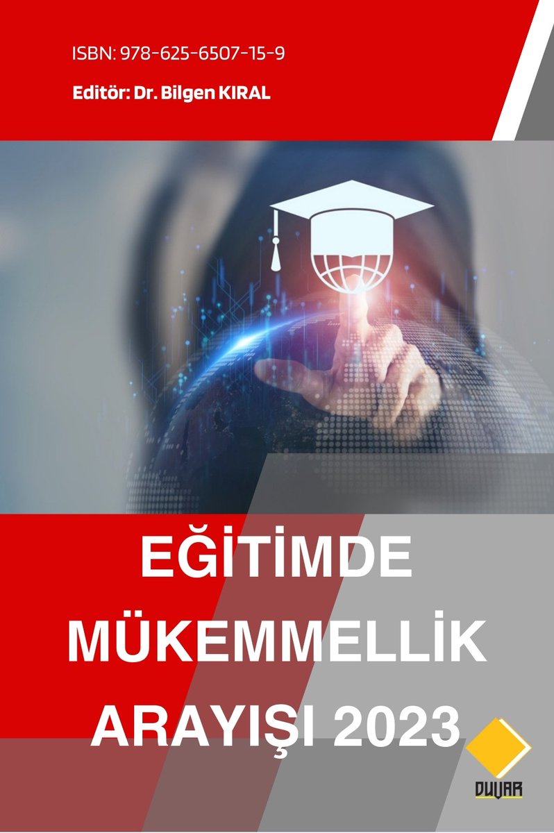 Editörü olduğum 'Eğitimde Mükemmellik Arayışı-2023' kitabımız çıkmıştır. Tüm yazarlara, Duvar yayıncılığa, bizleri bir araya getiren Prof. Dr. Erkan Kıral'a teşekkür ederim.