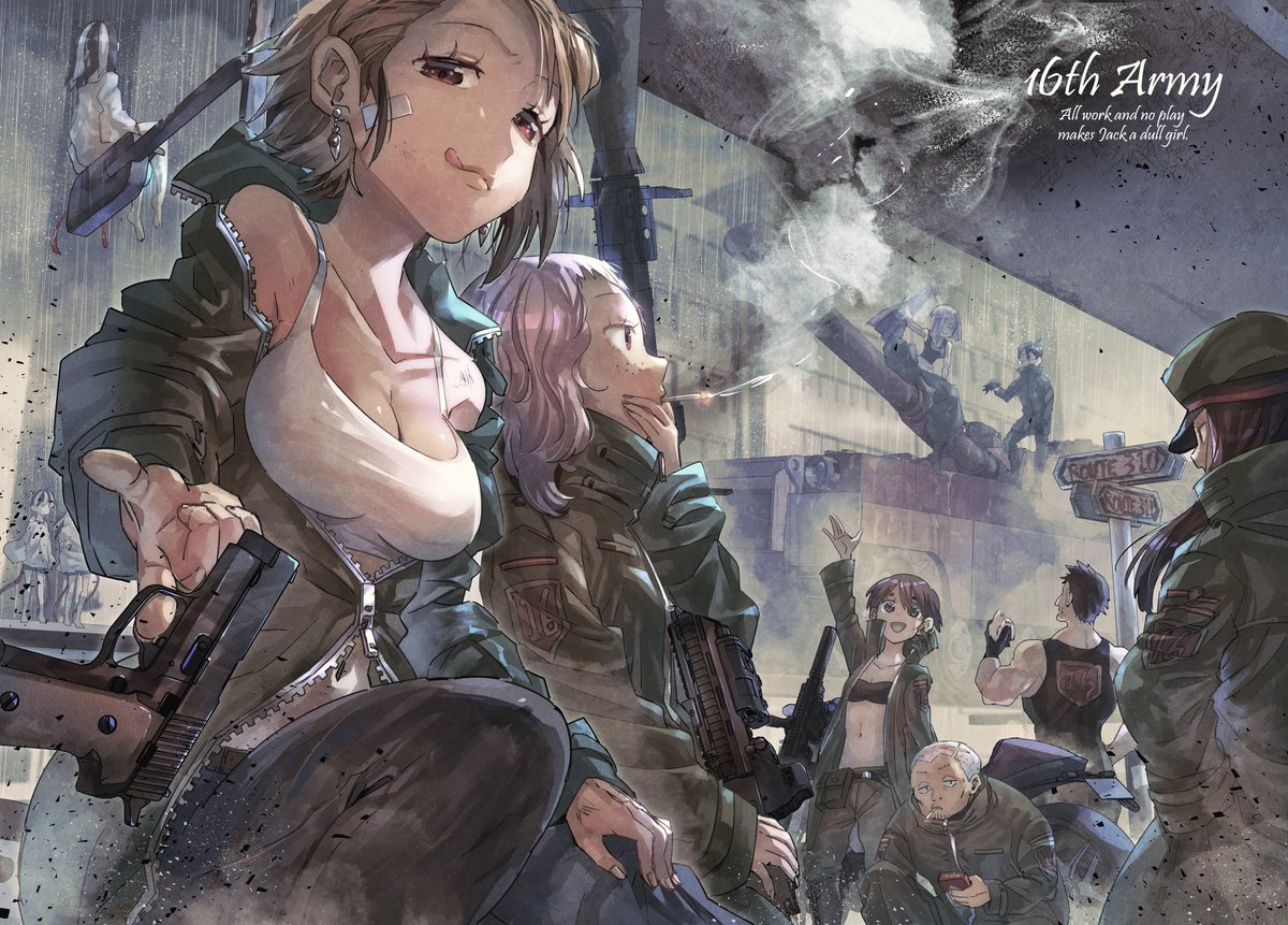 PSDデータこの2種類です。
最後に結合して修正したりするんですけど、結合前のレイヤー、結合後の修正レイヤー、ラフレイヤー、ボツ非表示レイヤー、もう全部バッチリ入ってます。昔こういうデータ見てみたいなーと思ったんで作りました。 
