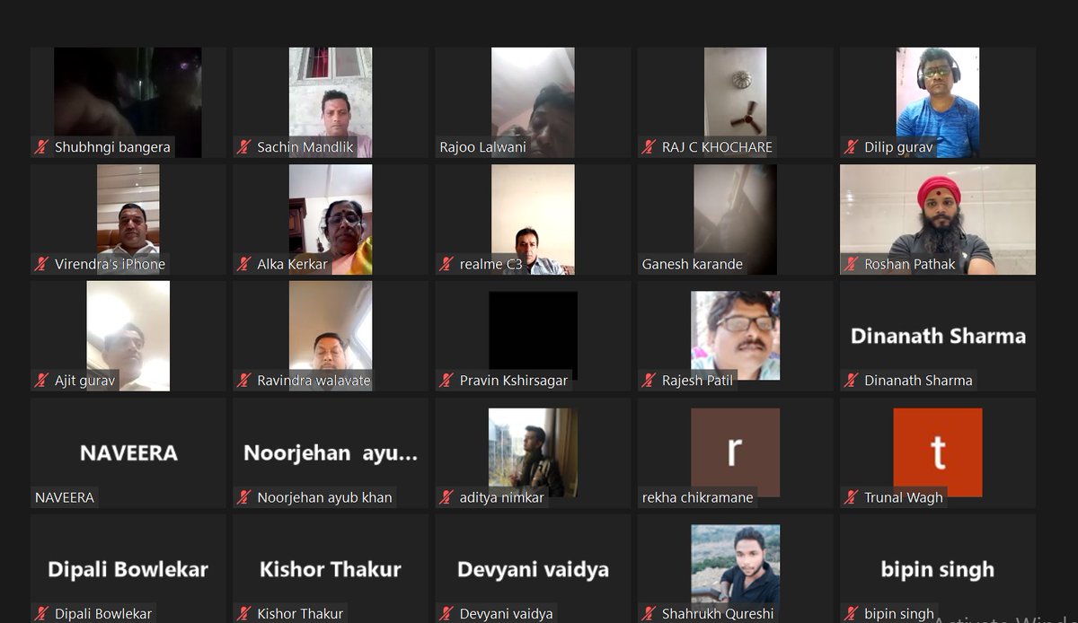 ShelarAshish's tweet photo. Held a virtual meeting with the Super Warriors of Vandre West Assembly! Reviewed our progress, set our sights on upcoming events, and encouraged all to serve our constituency.

#SuperWarriors #VandreWest #meeting https://t.co/Pl6THMQ1mV