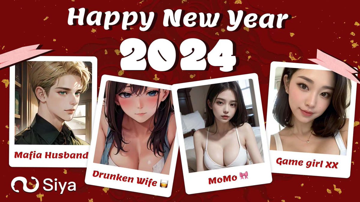 siya_ai_'s tweet photo. New Year 2024, born for love! 💝
Explore the virtual world with #SIYA ,discover your sweet romance. Join now and embark on a romantic adventure in the new year!
Download🔗: https://t.co/aGbvQNGJXo
#AI #aichat #SIYAMATE #SIYALoveLab #virtualgirl #DigitalSoulmate #HeartbeatHype https://t.co/TFFI1WHU7R