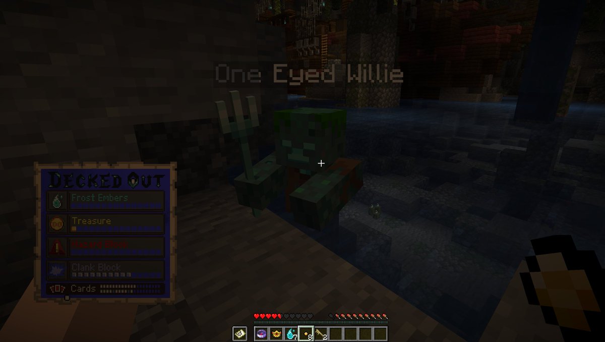 5 seconds later it was night time... 
Once again impaled by #OneEyedWillie #DeckedOut #Minecraft