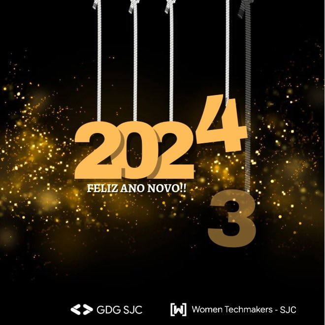 GDG_SJC's tweet photo. Que este ano de 2024 seja cheio de bons network e muitas oportunidades positivas! Feliz Ano Novo 🥂 https://t.co/tpQlxynY5i