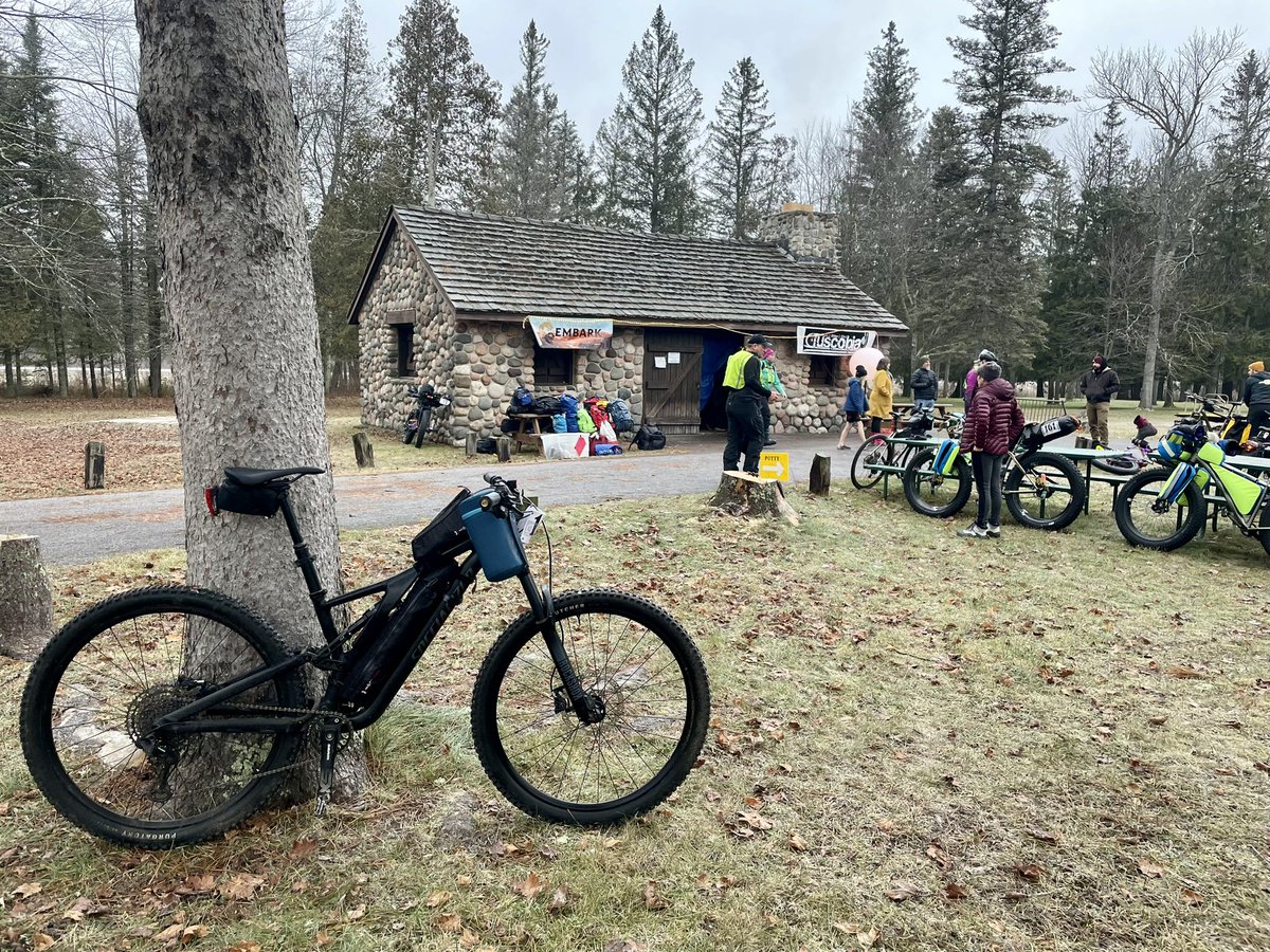 Urbanator88's tweet photo. Really nice ride for my second Tuscobia 80. It was nice to see more of the trail in daylight, with a faster snowless pace. About 9 hours start to finish. Misty drizzle pretty much the whole way = me and bike glazed with ice. Stayed warm enough though. #tuscobia https://t.co/jgFkewCpdy