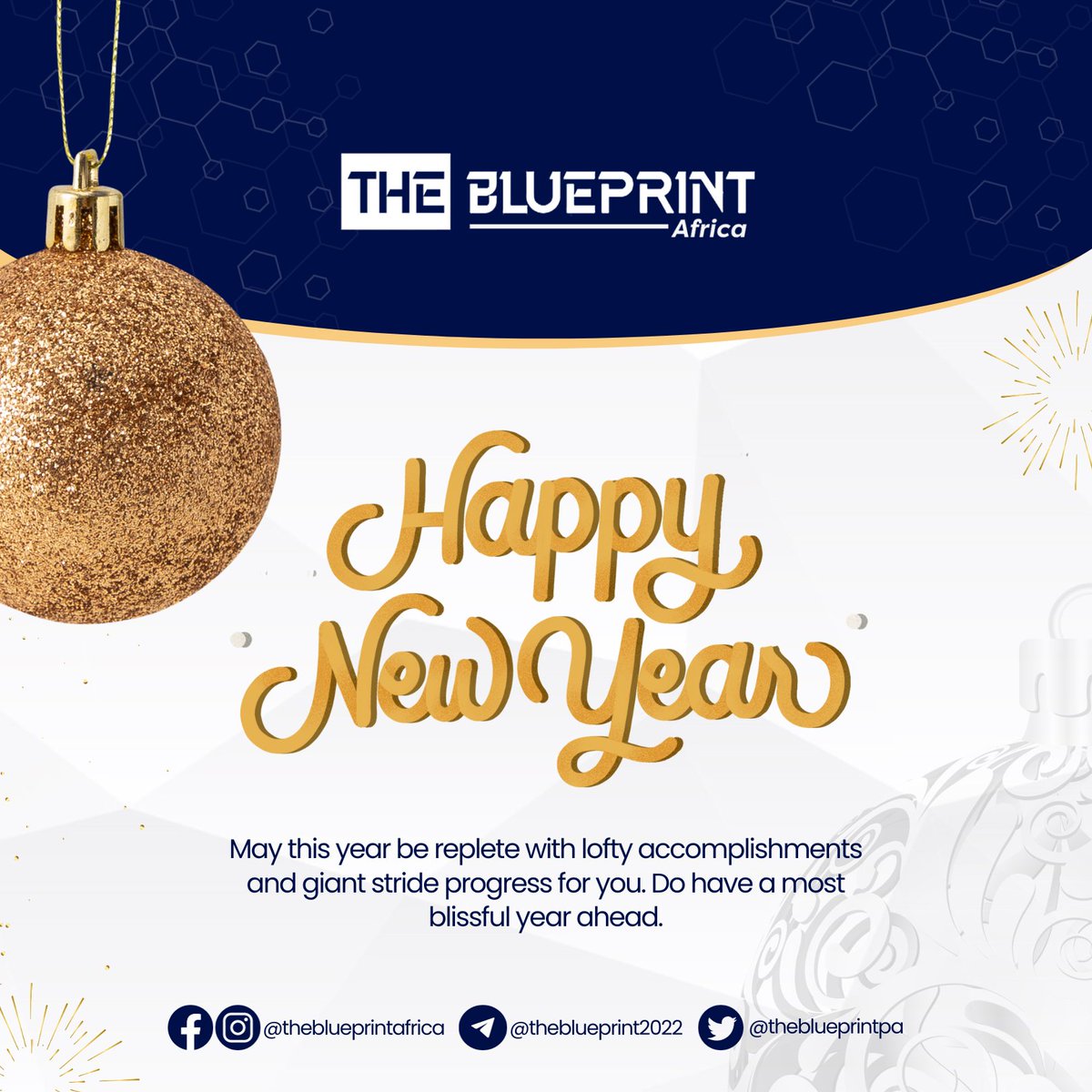 TheblueprintPA's tweet image. 🎉 Happy New Year from THE BLUEPRINT AFRICA!
As we leap into 2024, we extend our heartfelt gratitude to our incredible community. 

Your passion for learning and embracing cutting-edge technology fuels our journey. 

Let's unlock new possibilities together this year! 🌐✨

  #HNY