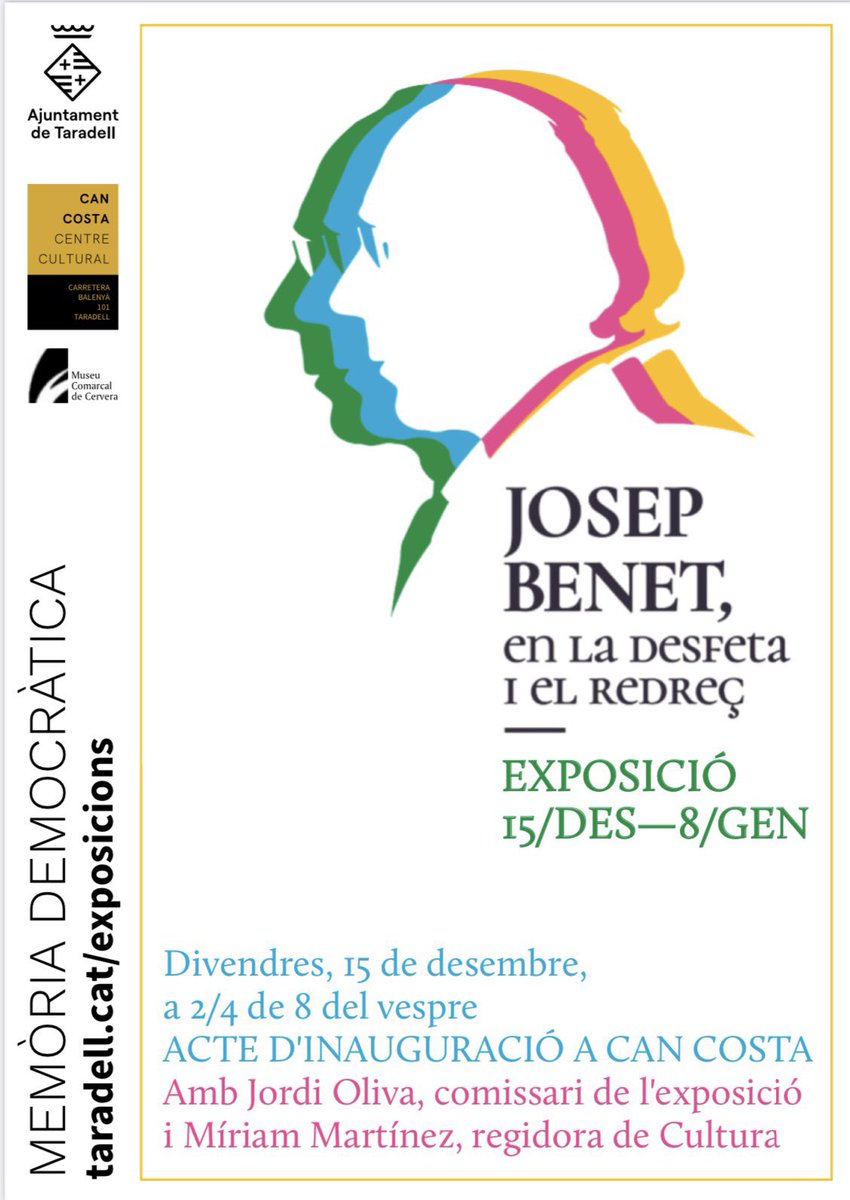 jolival65's tweet image. Darrera setmana de l’exposió “Josep Benet, en la desfeta i el redreç” a Taradell.
Enllaça itinerància amb Tona campdeleslloses.cat