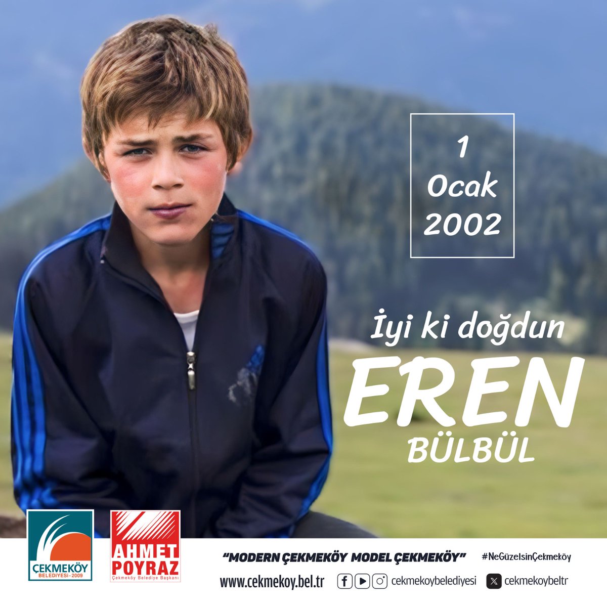Bugün Şehit Eren Bülbül'ün doğum günü.
Doğum günün kutlu olsun Eren, seni asla unutmayacağız. Ruhun şad, mekanın Cennet olsun. #İyiKiVarsınEren #İyiKiDoğdunEren