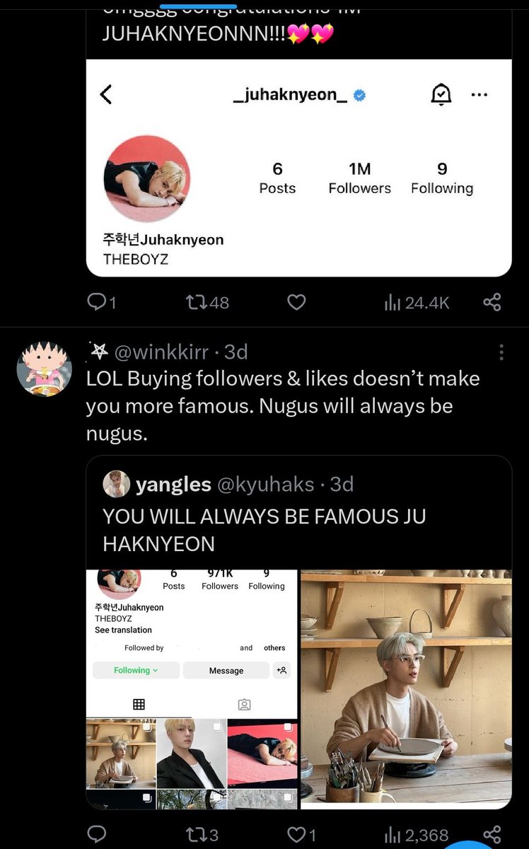 boyzprotect's tweet photo. ‼️DEOBIS ‼️
Please report this user for hating Hak

https://t.co/n56FEWYYVK https://t.co/3exiA2lgnQ