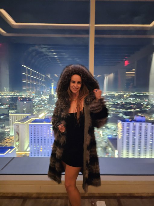 When a beautiful Russian woman demands you wear her fur coat and tale a pic.... you do as told. You are