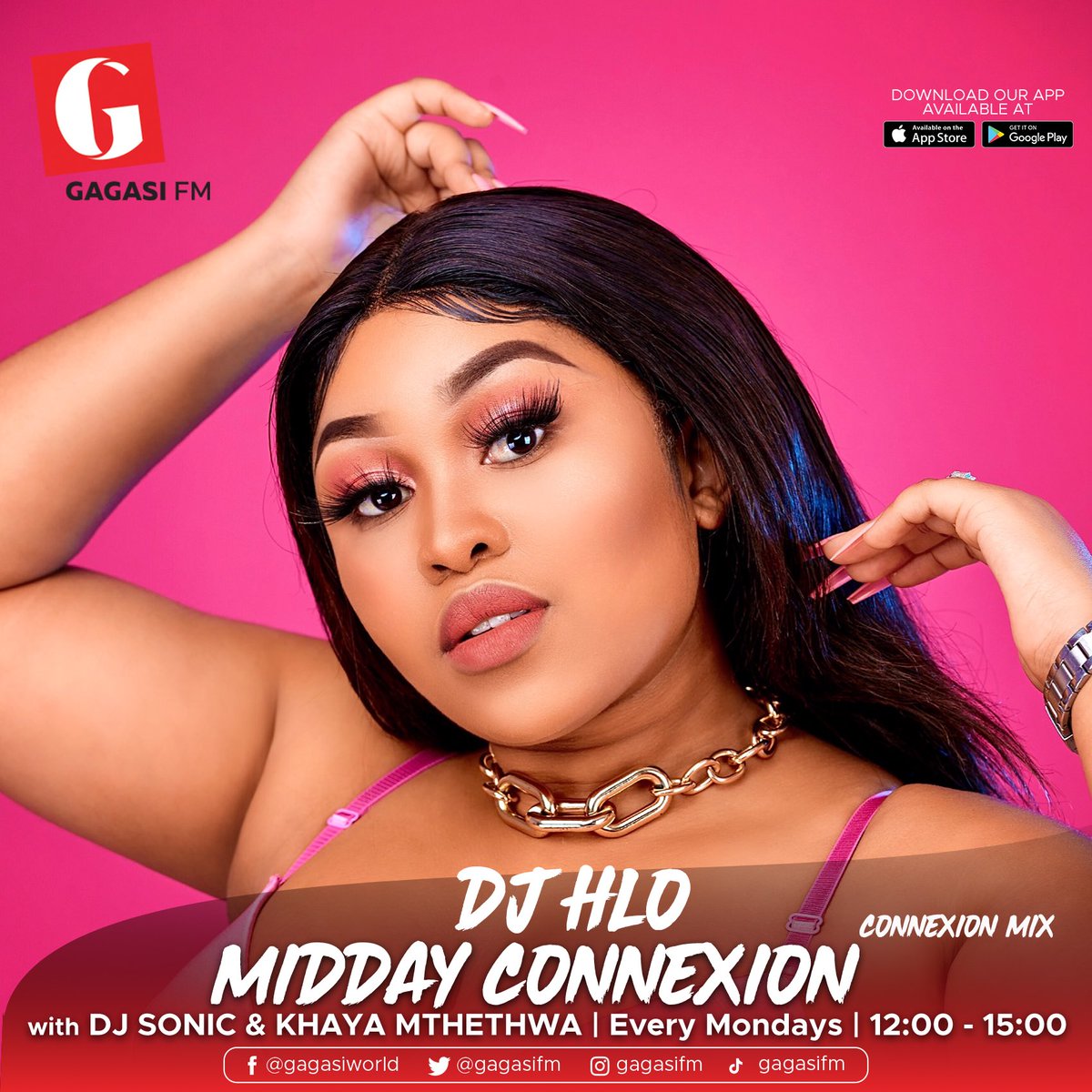 The Connexion Mix – 🎚
 
DJ HLO is our Resident DJ for Mondays.

#ConnexionMix
#MiddayConnexion
#GagasiFM 
#Happy2024