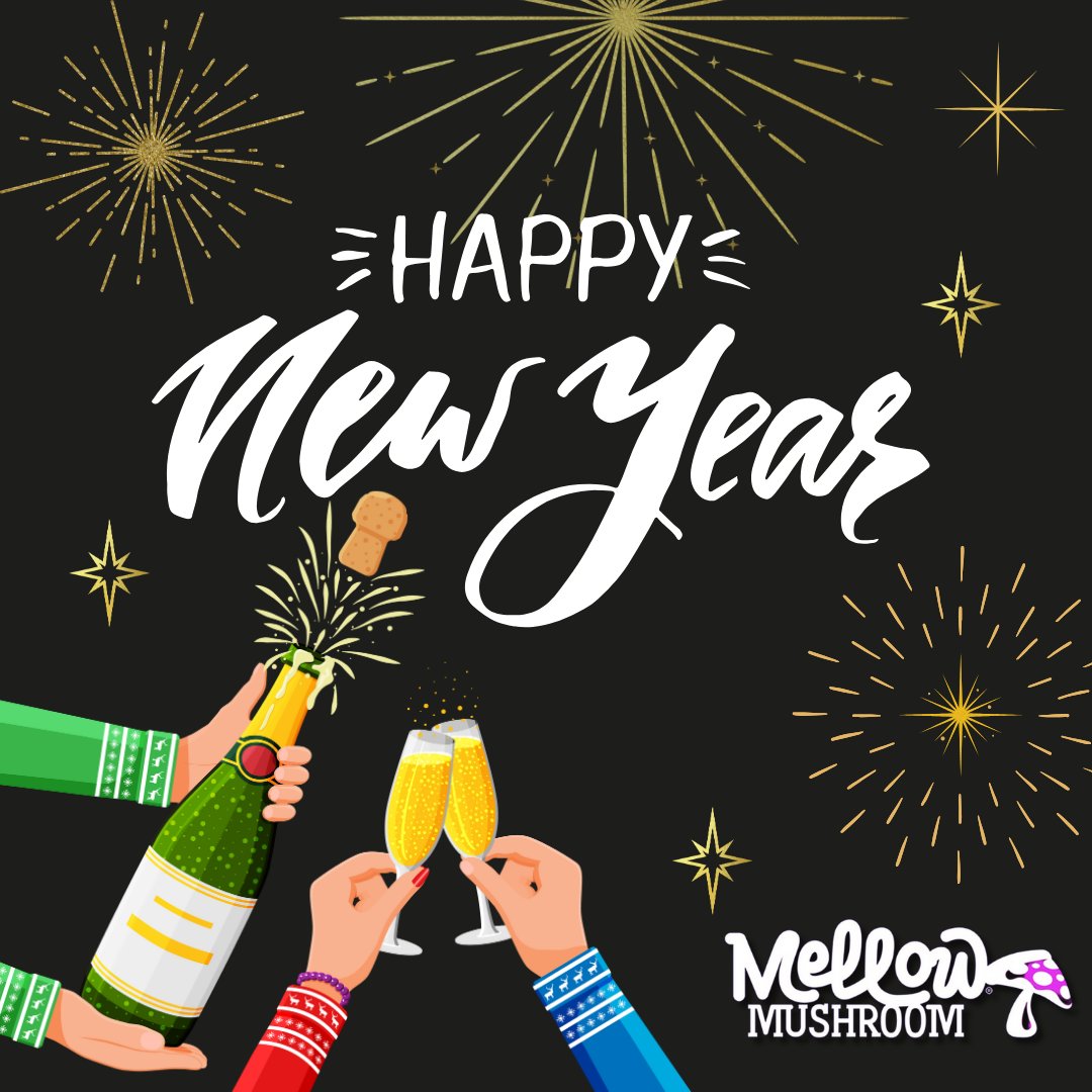 May your New Year's resolutions include more Mellow 🍕 Happy New Year! We hope 2024 is a great one 🥂 
#happynewyear #mellowmushroombristol #bristoltnva #newyear2024