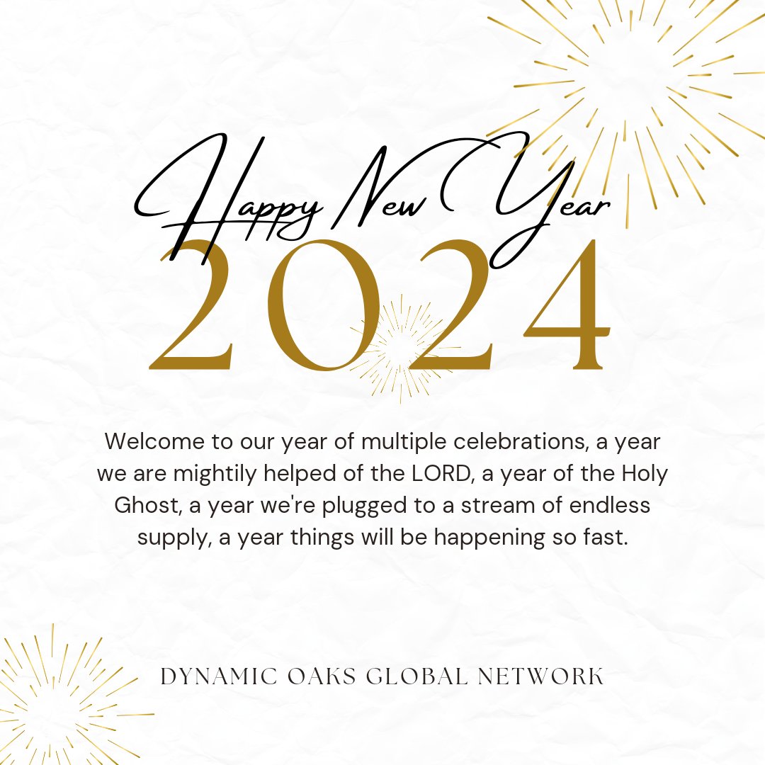 dynamicoaks's tweet photo. Happy New Year from all of us at the Dynamic Oaks Global Network family https://t.co/G0gVvTxJ77