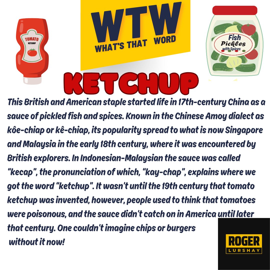 Dive into the flavorful past! 🍅 Unraveling the intriguing journey of the word 'Ketchup' – from ancient roots to the saucy sensation we know today.
#KetchupChronicles #SaucySecrets #TastyHistory #WordWonders #SavorTheStory #KetchupEvolution #FoodieFables #HistoryOnYourPlate