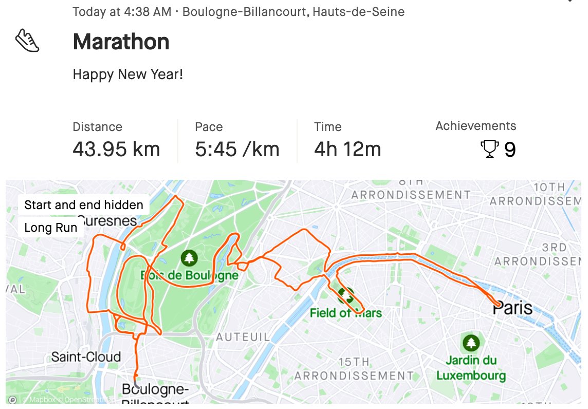 Just completed a marathon for the first time! 🏃‍♂️Running under the moon in the city of light was magical 🌙✨ Happy New Year 💥