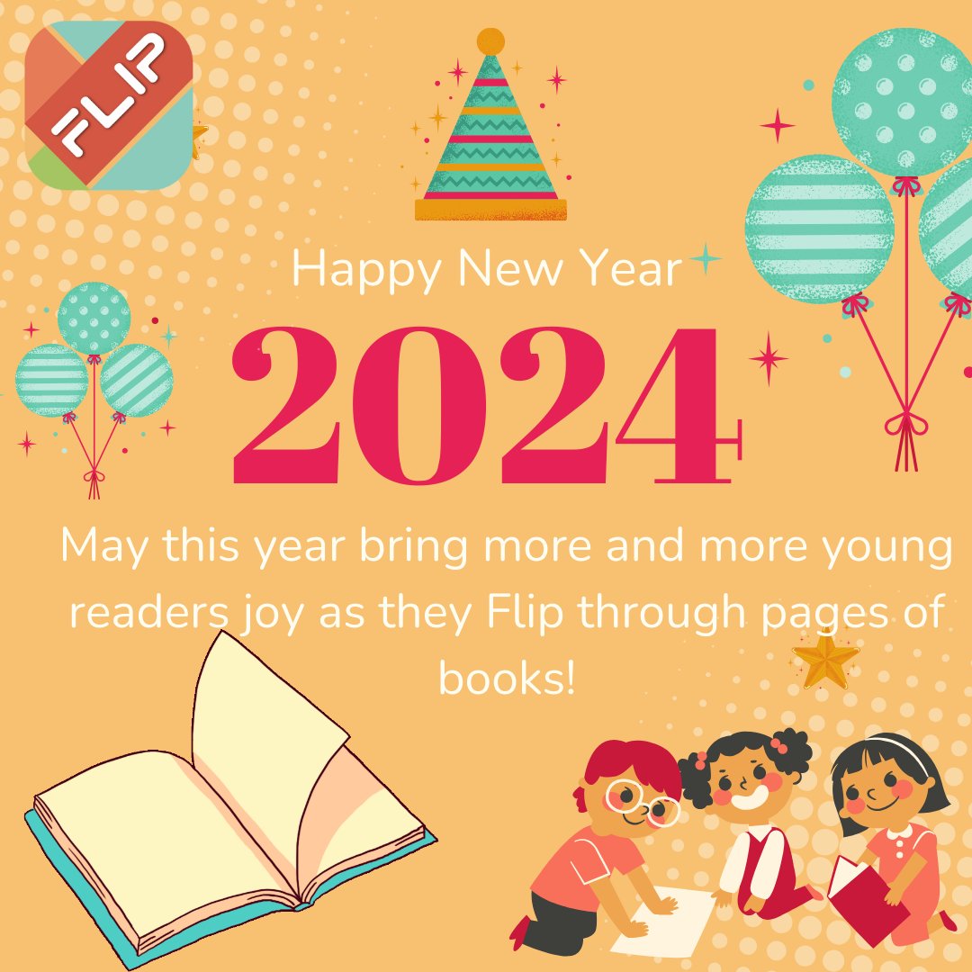 letsflipbooks's tweet photo. Flip wishes all its young readers a very happy new year! Read Away!

#kidsbooks #BooksWorthReading   #booklovers @letsflip.in https://t.co/XN4n7v11t4 https://t.co/0wny76dNx3
