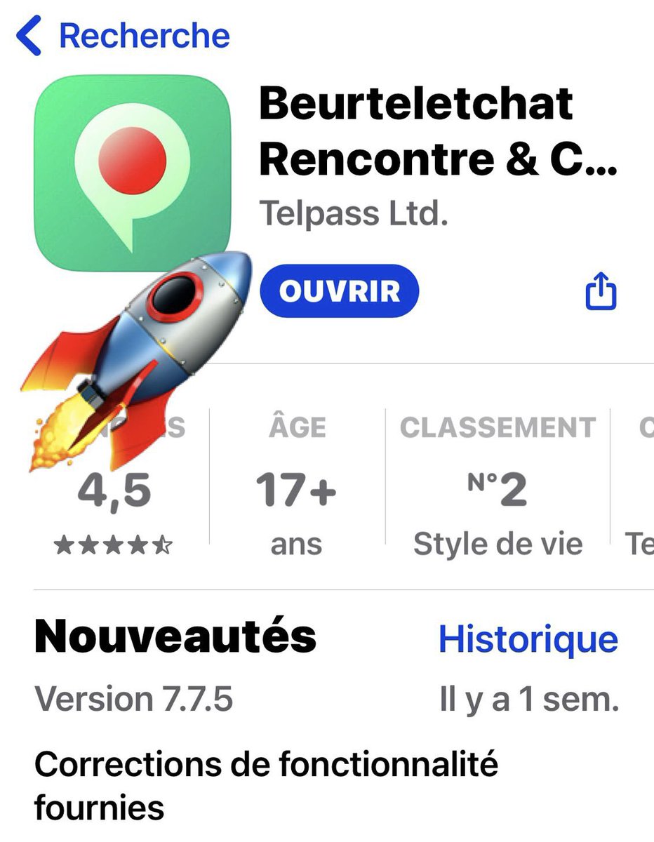 basechatde's tweet photo. Bye Bye Tinder 👋 Wir haben es  mit unserer App auf die Top 2 geschafft im AppStore Frankreich. Besser kann das Jahr nicht starten 🙏❤️🥂🎊🚀 Frohes neues Jahr an die Weltbeste Community! #beurteletchat #app #topcharts #AppStore #styledevie #happynewyear https://t.co/rkUT6nl4Qu