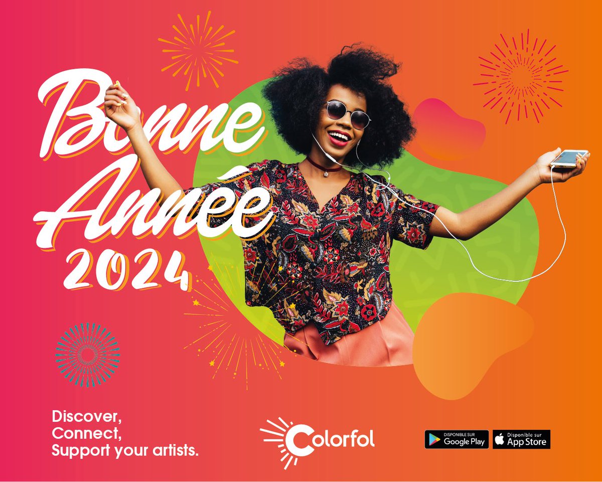ColorfolAppCI's tweet photo. Votre plateforme de Vente et de Streaming Colorfol 🎵📲 vous souhaite une bonne et heureuse année 2024 ✨
Tic Tac bientot en Côte d’Ivoire 🇨🇮 🥳🎊 #colorfolci #streaming #ci https://t.co/5khdBaFle8