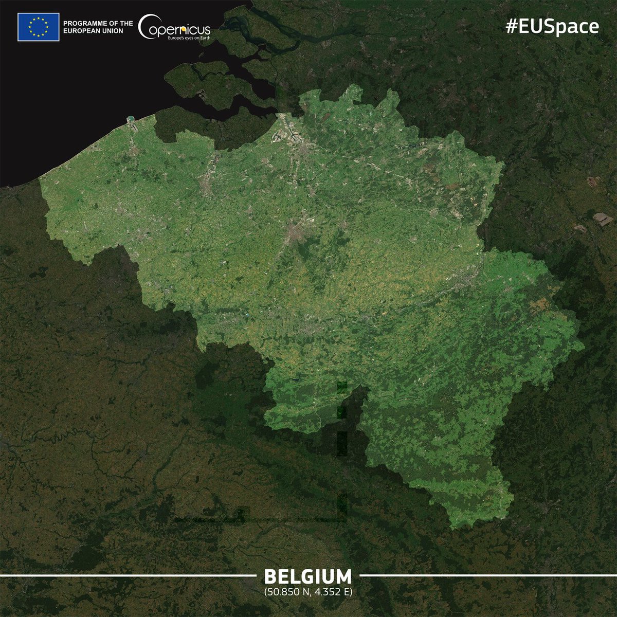 Happy #NewYear! The eyes of #EU Space 🇪🇺🛰️Programme unveil the beauty of #EU27, one Member State at a time Today, we show #Belgium We congratulate the 🇧🇪 Presidency of the Council of the #EU 🇪🇺 on its first day! #EUSpace🛰️ 🇪🇺 🛡️#EUDefenceIndustry