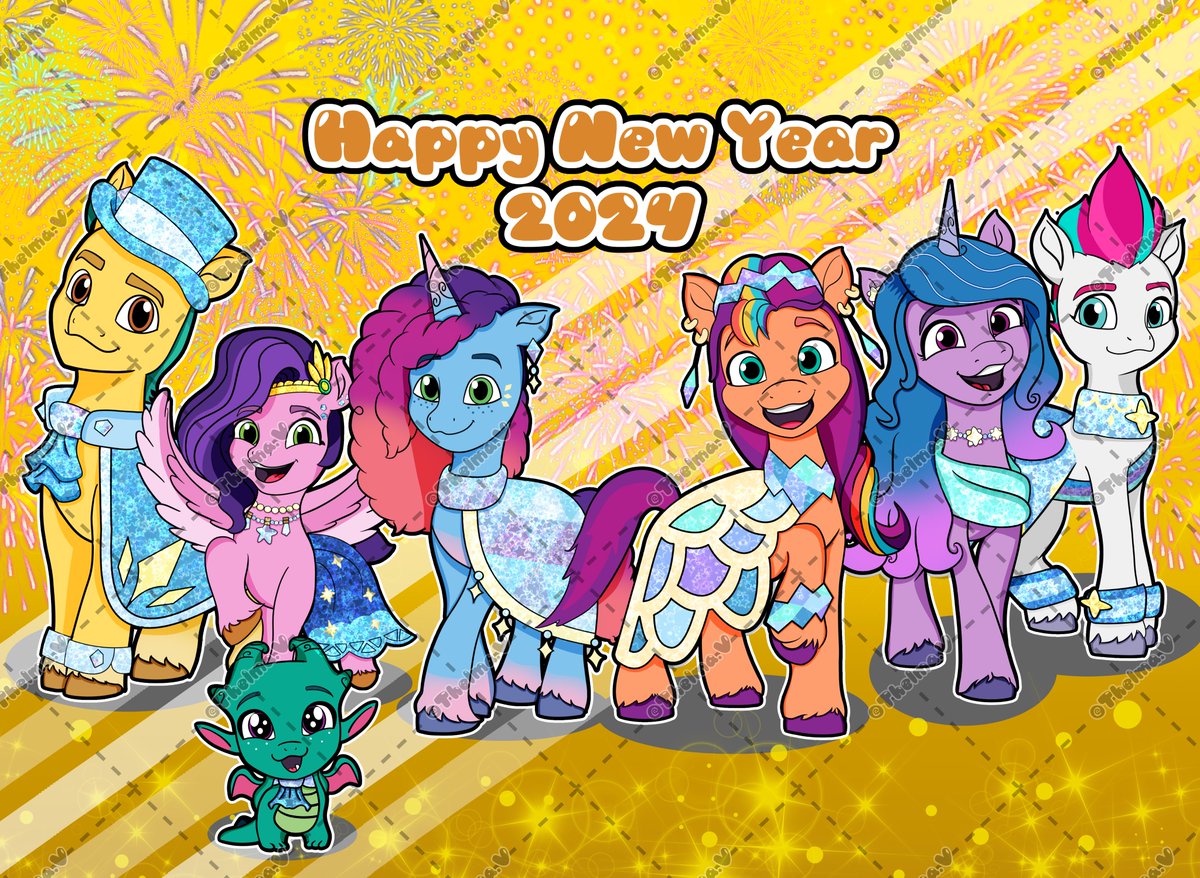 🌈✨ New Year, New Art 💖🦄

#MyLittlePonyANewGen #MyLittlePony #MLPANewGen #MLP #MLPMYM #MLPTYT #MLPG5 #MLPFanart #FanArt #SunnyStarscout #HitchTrailblazer #IzzyMoonbow #PippPetals #ZippStorm #MistyBrightdawn #SparkySparkeroni #Mane6 #Art #ArtistOnTwitter