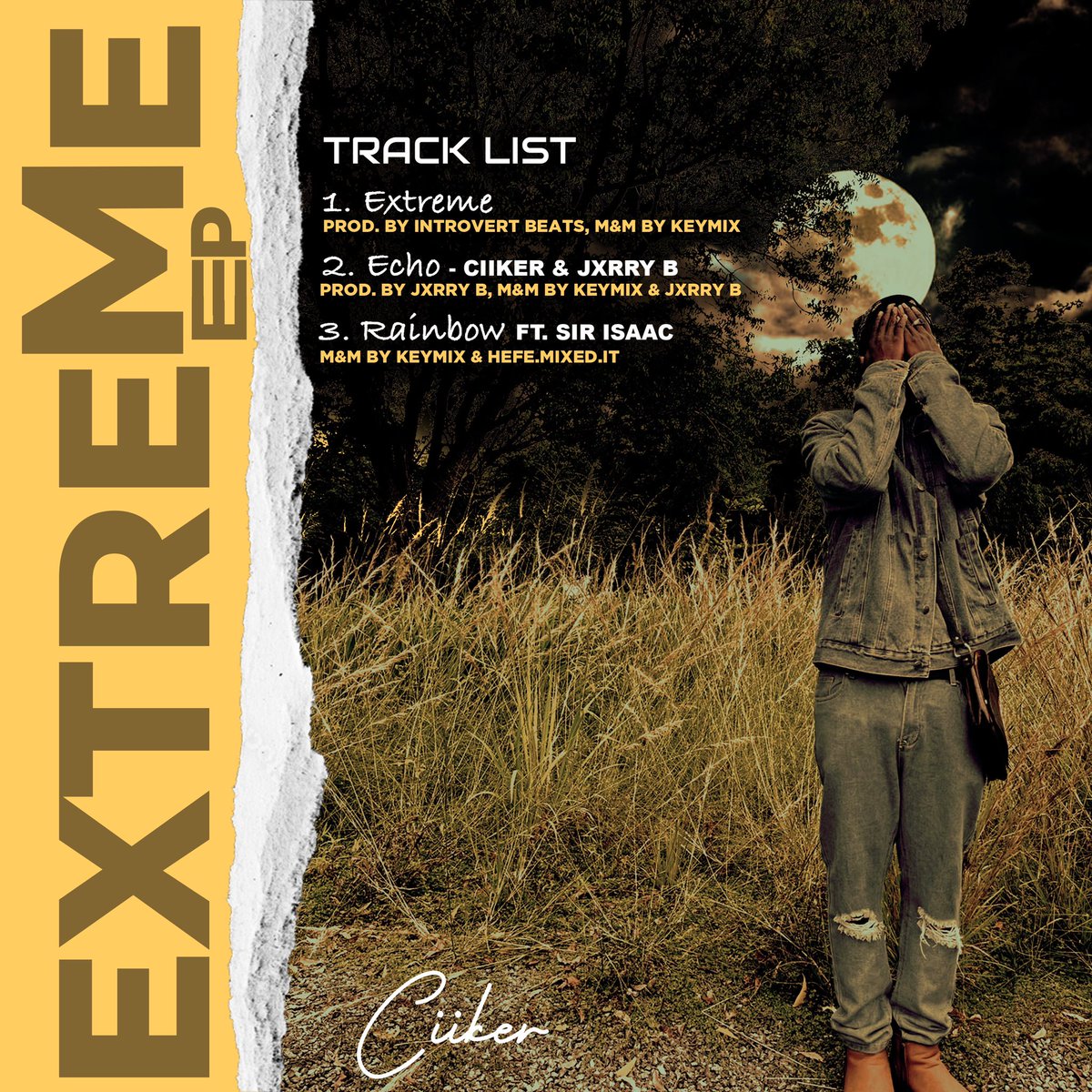 ciiker_'s tweet photo. Time and God heals but life will continue to show you pain , heartbreaks and lessons , how firm you stand actually makes You.
This is not only about me, Extreme is for Everyone out here having a hard time but doesn't make it define who they are .
EXTREME OUT NOW 📌
#Explore #ep https://t.co/Uo474qOifU