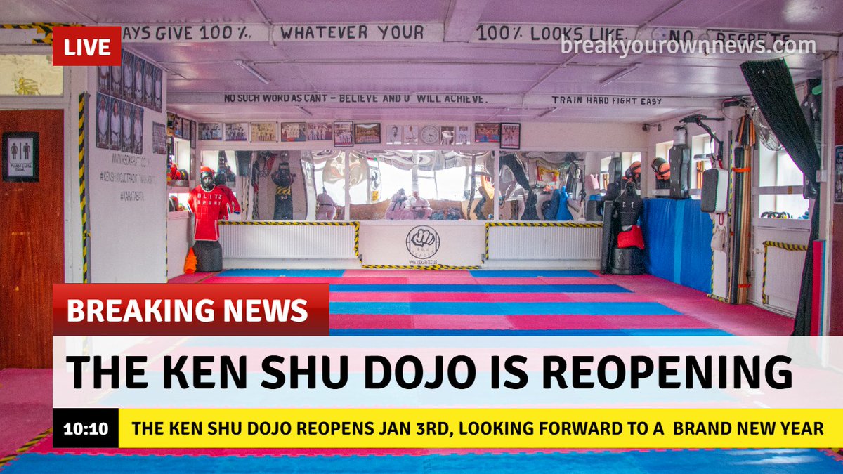 KSDKarate's tweet photo. Jan 3rd we reopen 
Dojo referb done! 
ready 4 a New year 
Old members welcome ( Jan is free to thee!  ) *Must have indate Licence.    
New Members Welcome ( Try 2 weeks Free on Me ) No Obligation .
#ksdkarate #kenshudojo #karatabata https://t.co/ieDw8Y0dzd