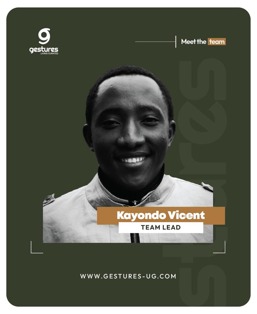 gestures_ug's tweet image. 2024 is upon us. 

Meet our 2024 Team Lead 
@IamKayondo - Kayondo Vicent

Vicent excels at team management. His leadership ensures cohesive teamwork and strategic direction for Gestures’ initiatives, overseeing project execution from concept to delivery.