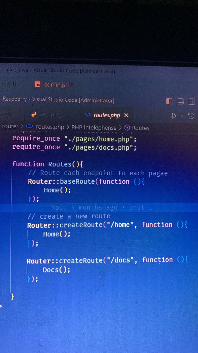 thecodeguyy's tweet image. Raspberry routing under development + express PHP😌😮‍💨😇