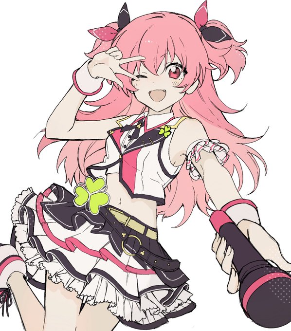 「idol pink hair」 illustration images(Latest)