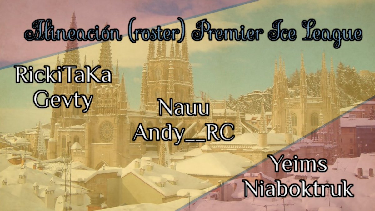 🇪🇸 Presentamos nuestra alineación para la Premier Ice League 💪 🇬🇧 We present our roster for the Premier Ice League 💪