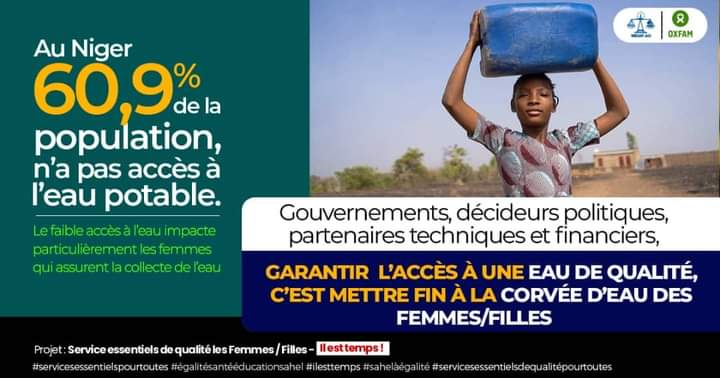 Unissons nos voix et agissons ensemble. 

#campagnedigitale 
#ServicesEssentielsPourToutes_IlsEstTemps
Sahel Égalité - 227 
Wildaf Afrique de l'Ouest 
Wildafniger 
Oxfam 
OXFAM AU NIGER 
UNFPA Niger 
Unicef Niamey 
UNFPA 
UNESCO 
Ministère de la Santé publique