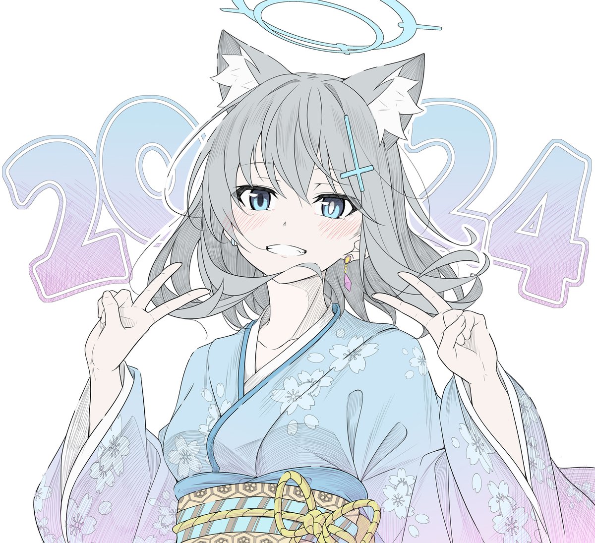 T1K0_GotBanned's tweet photo. #bluearchive  #ブルアカ 
Happy New Year!! 💦 https://t.co/ZdISQ9qWD0