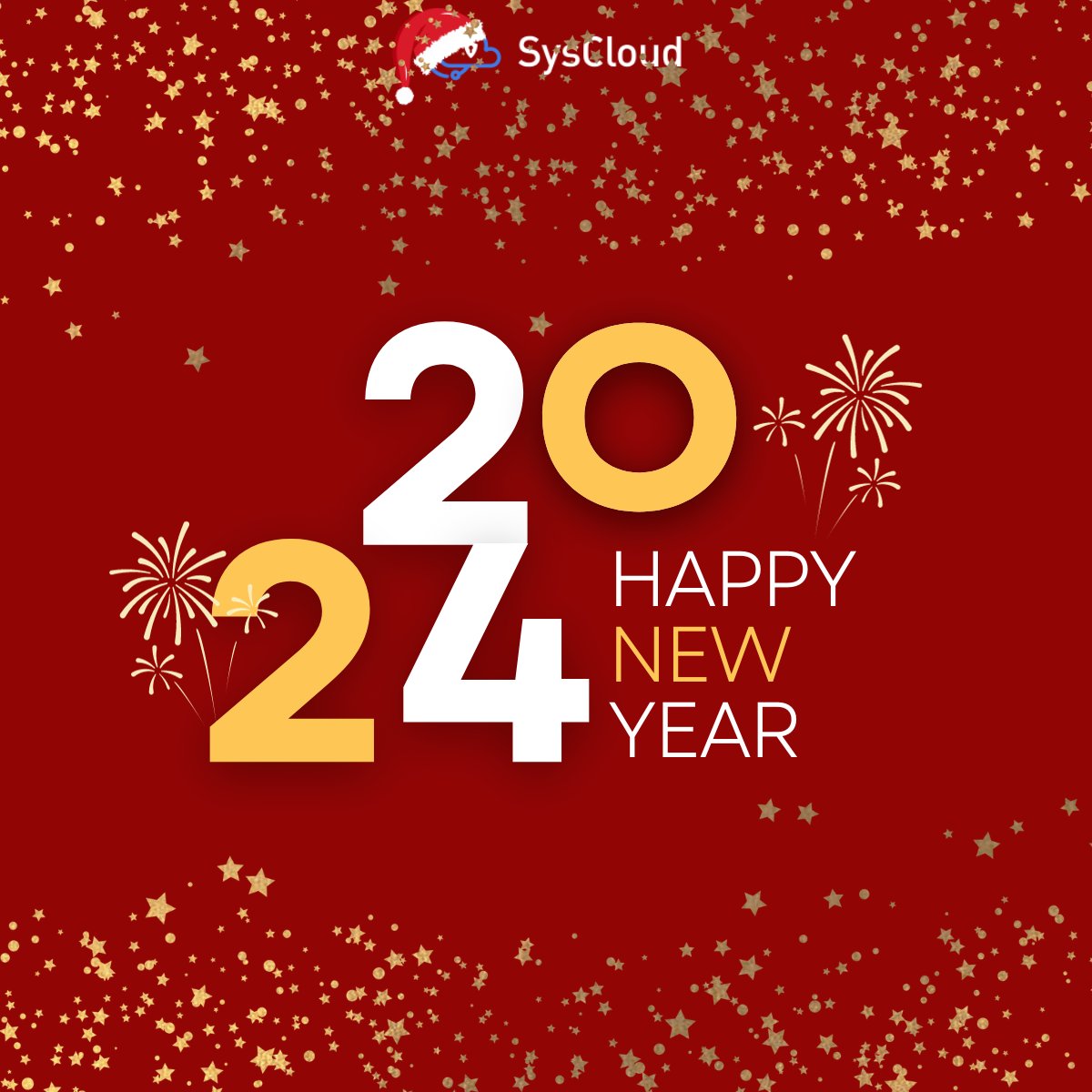 SysCloud's tweet image. Here&apos;s to a year of new beginnings, endless possibilities, and continued success. Wishing you all a prosperous and joyful New Year! 🚀