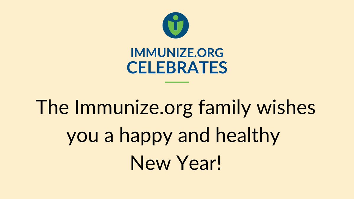 ImmunizeOrg is grateful for all of you who recommend and administer vaccines. 

We wish you a safe, happy, and healthy new year!

#immunizeOrg #savelivesimmunize #getvaccinated #vacciantedandhappy #newyear