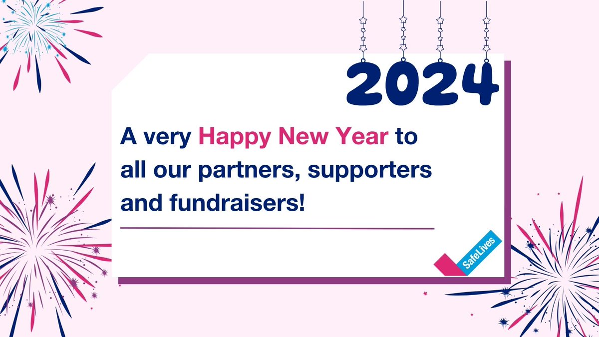 A very happy New Year to all our amazing fundraisers! With your support, 2024 will get us even closer to ending #DomesticAbuse. Want to get involved? Get moving, make memories & raise money for SafeLives. Register your interest here. bit.ly/3Rz1dxX