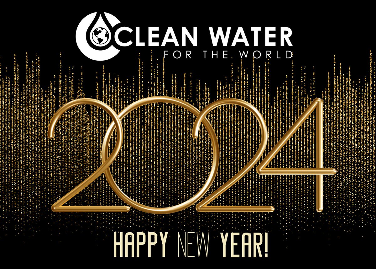 Clean_Water4W's tweet photo. Clean Water for the World wishes you a very Happy New Year! 

https://t.co/vZkdHojqpS https://t.co/AhNHgLieKA